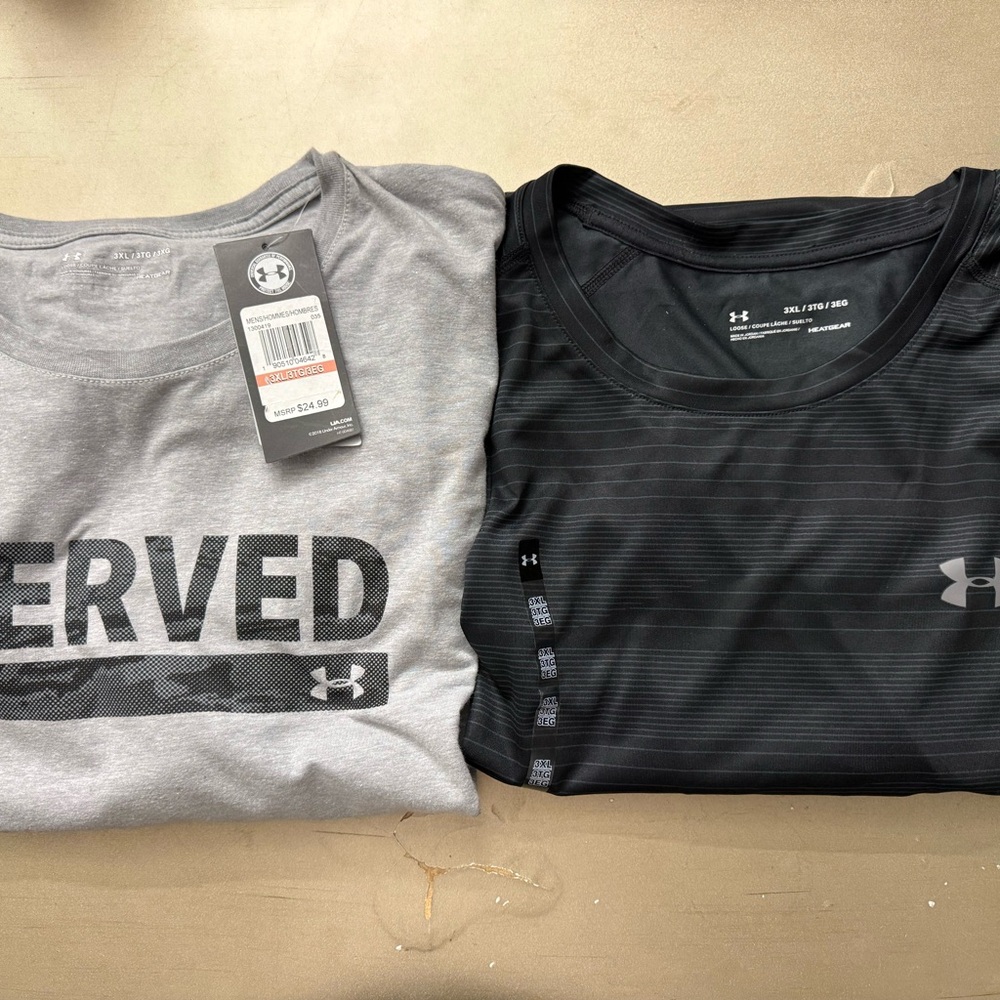 UA Under Armour Shirt Men’s 3XLT Tall Blue Short Sleeve